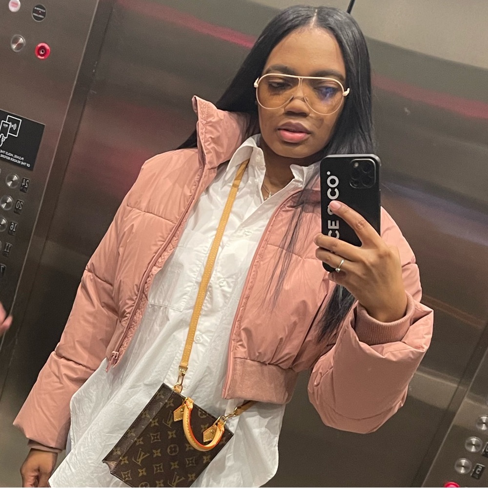 Pink ZARA cropped jacket
